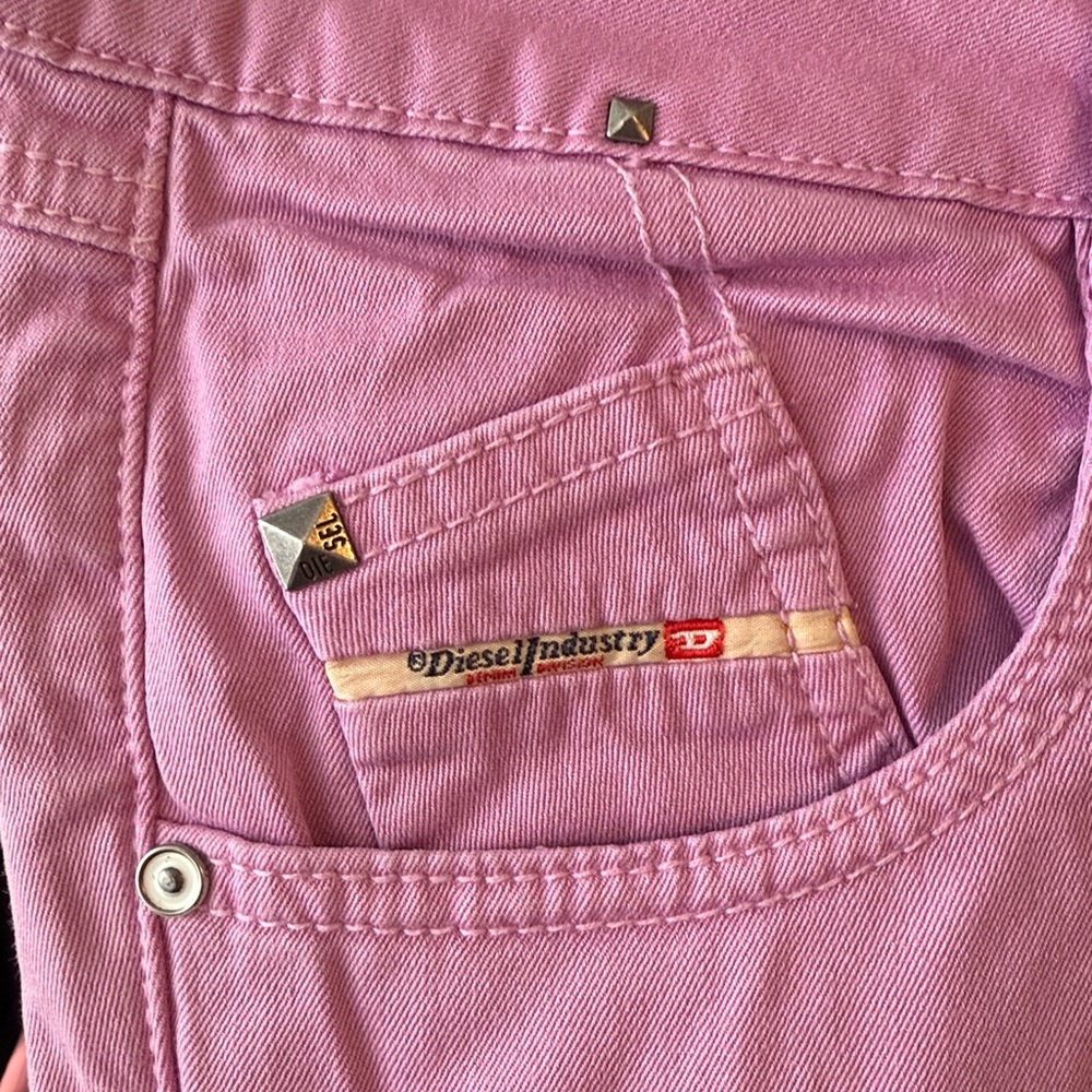 Diesel Fuchsia Denim Pants